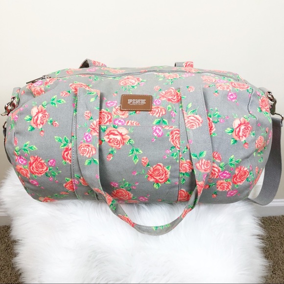 floral duffle bags